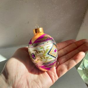 Unique Treasures limited series handcrafted glass holiday Christmas ornament